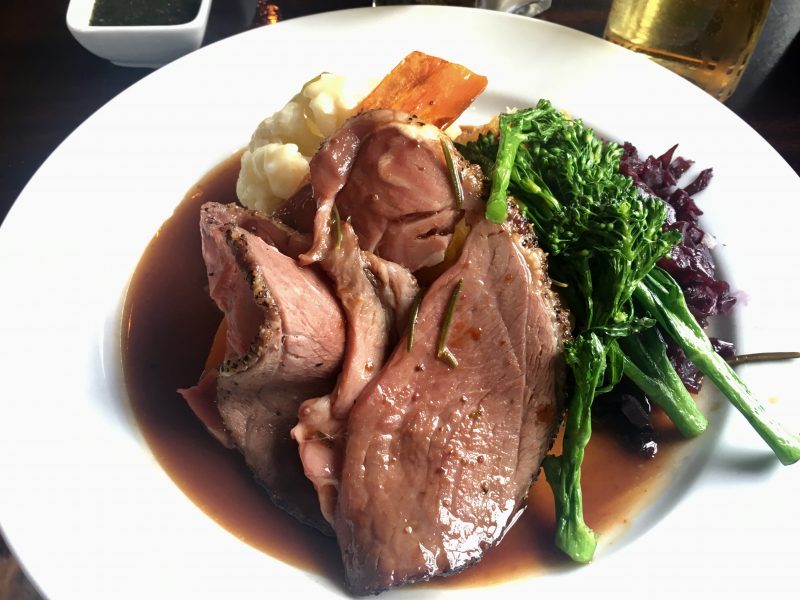 Lamb roast dinner