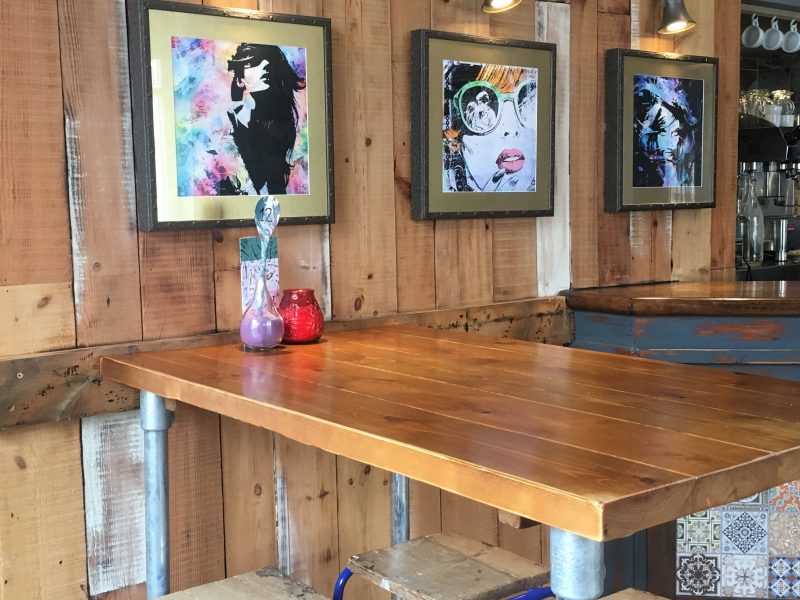 Pop art on the walls at The Flora pub, Cathays Terrace, Cardiff