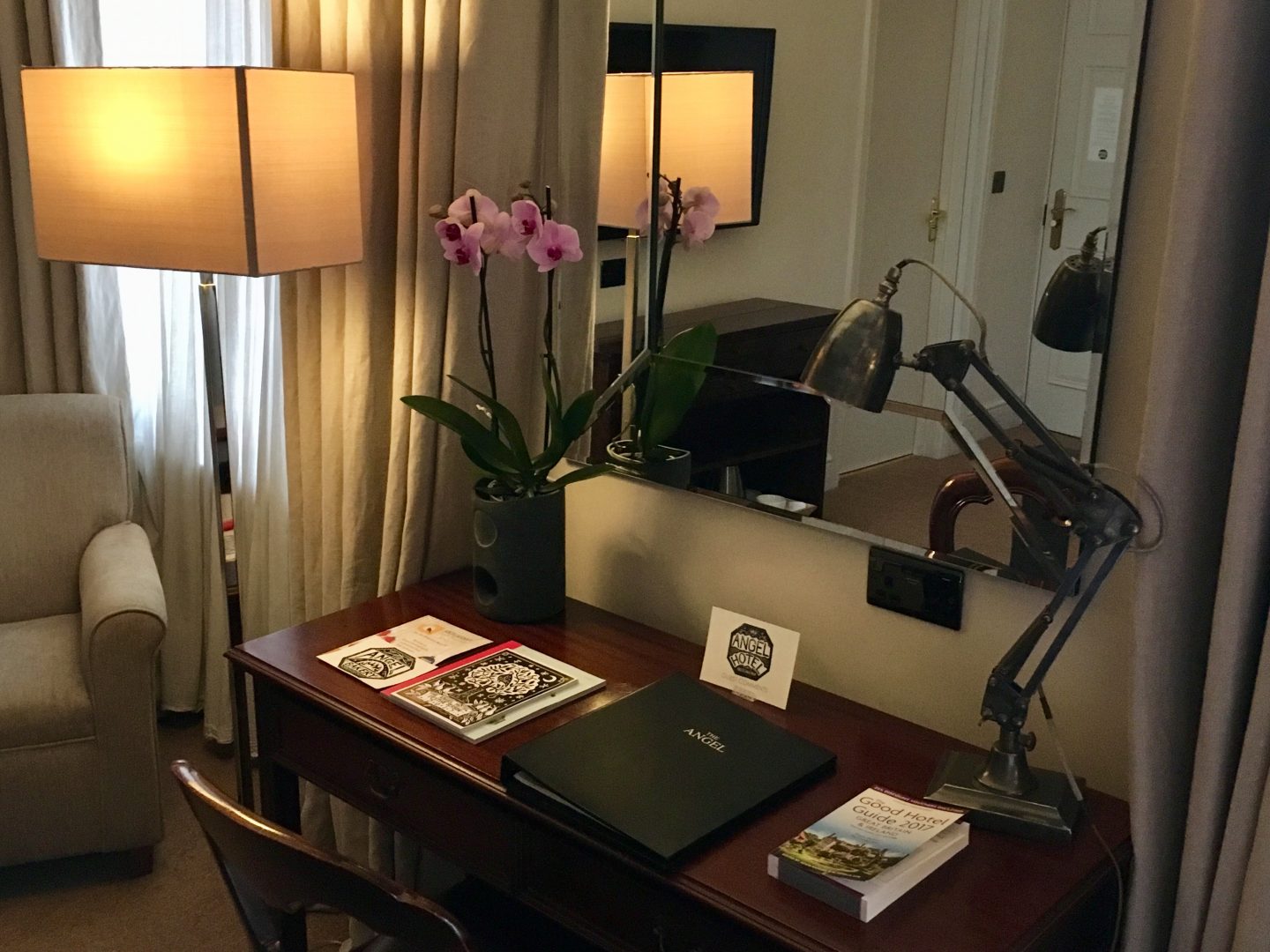 Desk at The Angel Hotel