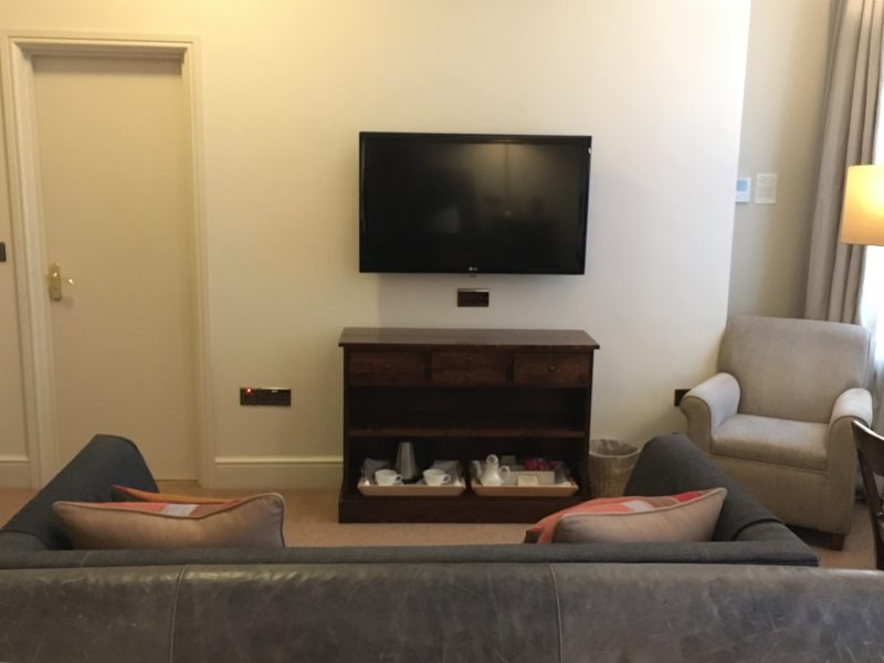 TV in my bedroom at The Angel Hotel