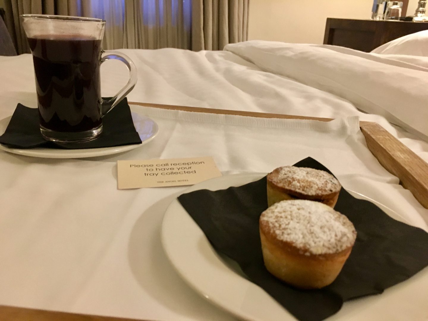 Mince pies and mulled wine at The Angel Hotel