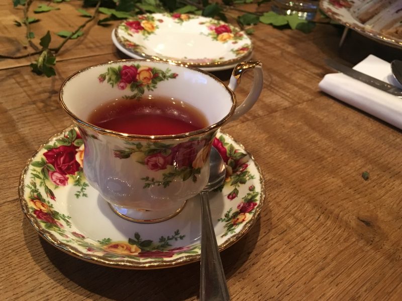 Tea served as part of afternoon tea at The Angel Hotel, Abergavenny