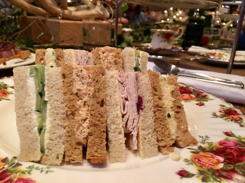 Sandwiches for Afternoon tea at The Angel Hotel, Abergavenny