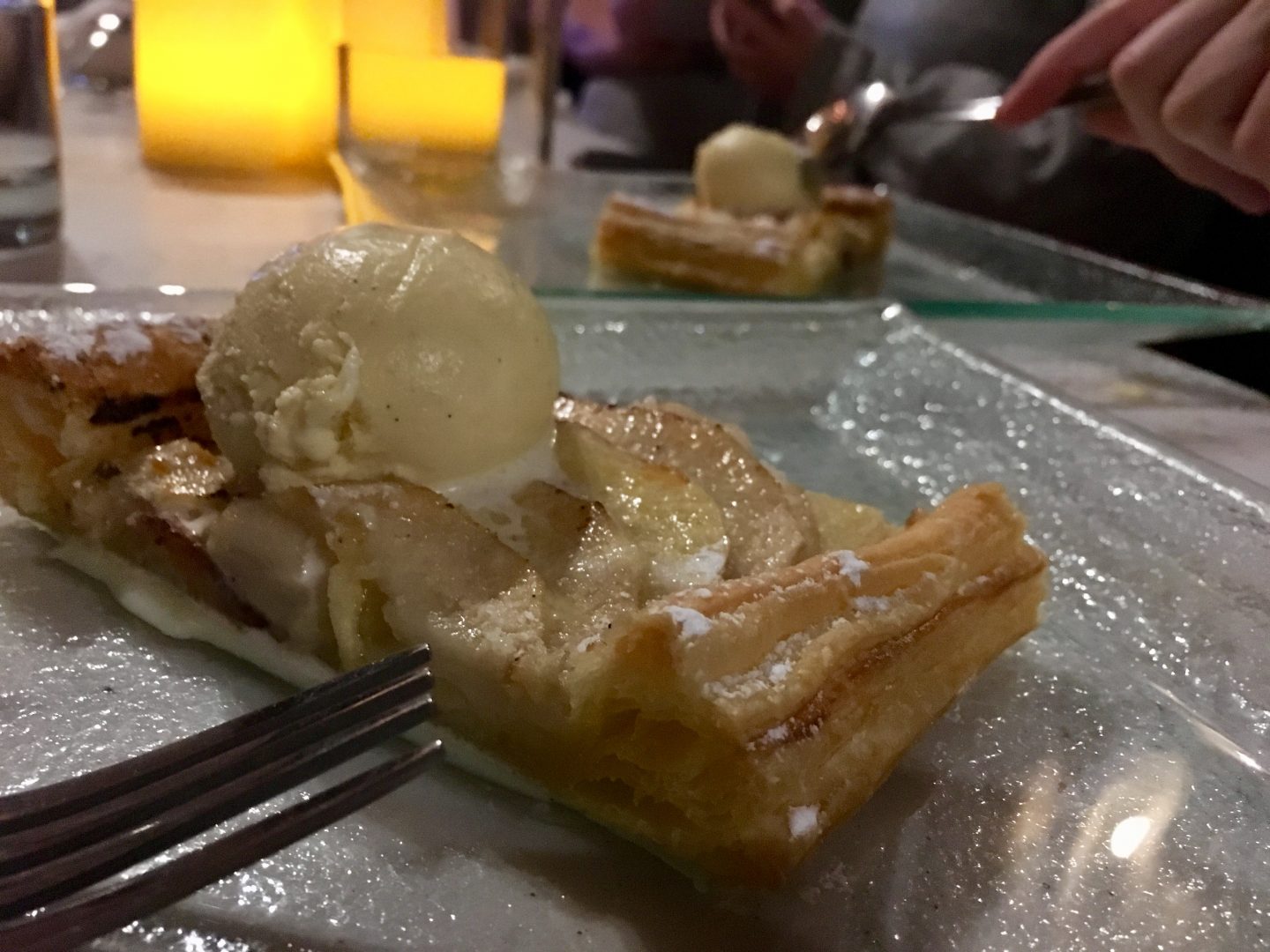 Apple tart at The Angel Hotel