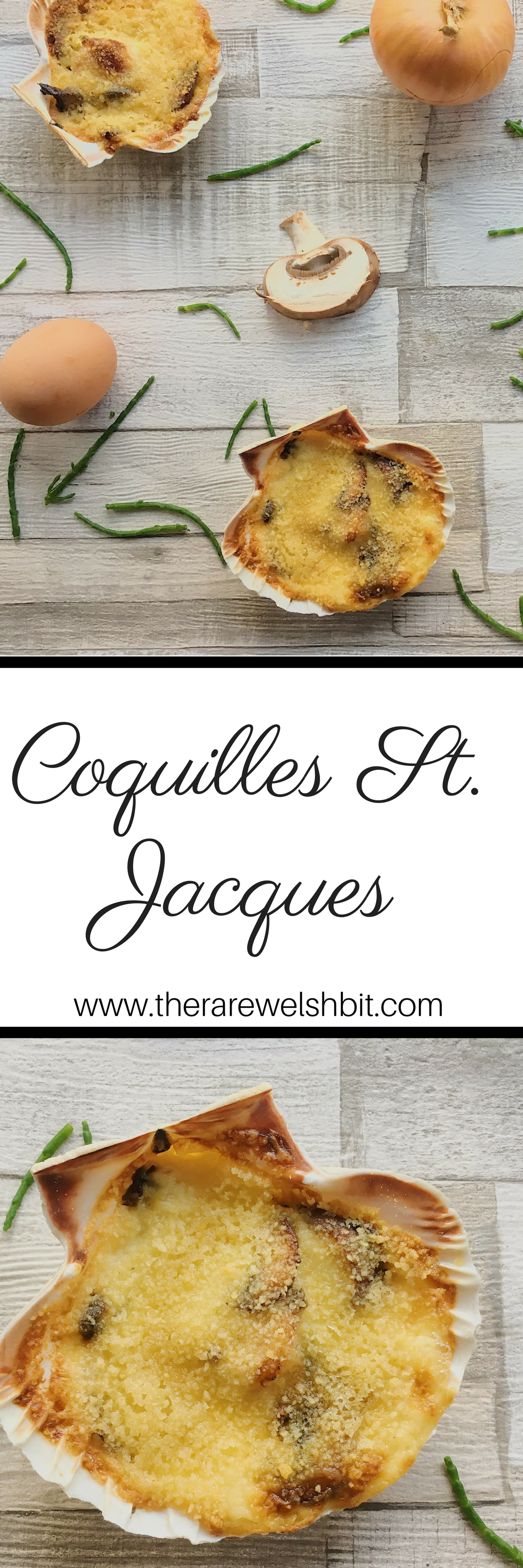 Perhaps one of the most indulgent of all French scallop recipes, Coquilles St. Jacques recipe consists of scallops in a rich, creamy white wine and mushroom sauce, topped with breadcrumbs and baked until golden.