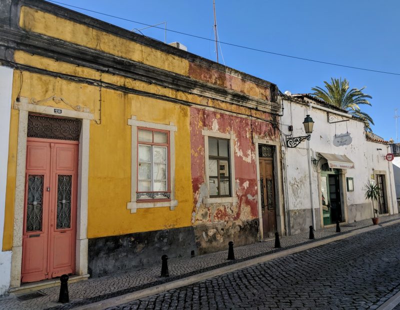 A street in Faro in the Algarve, Portugal
