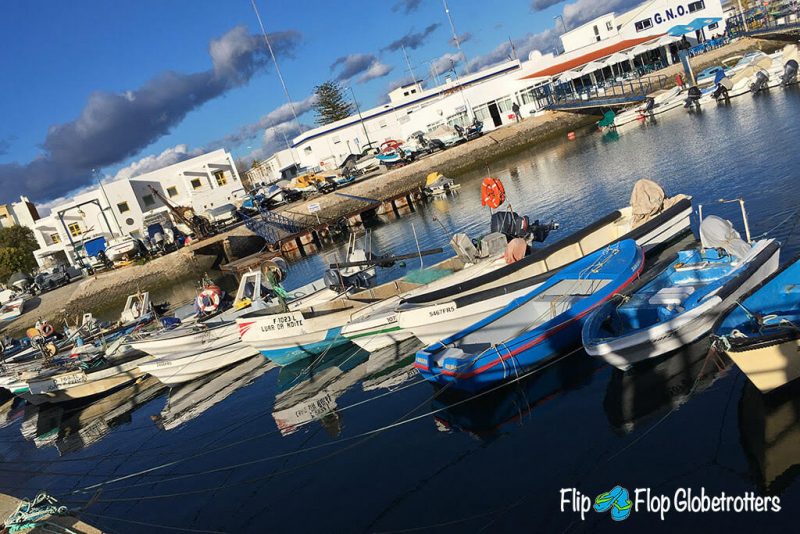 The fishing village of Olhao in the Algarve, Portugal - a great destination for a quiet Algarve holiday.