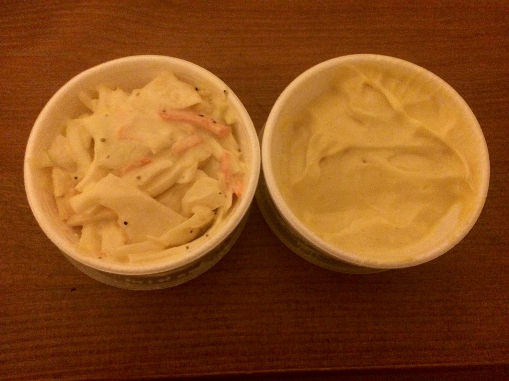 Coleslaw and mayo