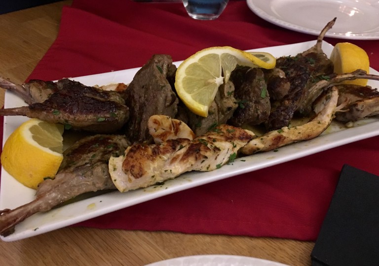 Italian grilled meat platter