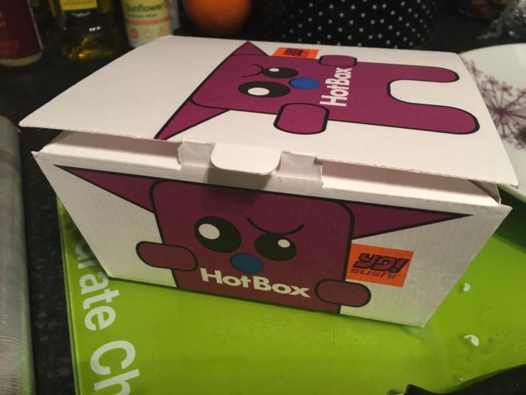 YO! Sushi takeaway box