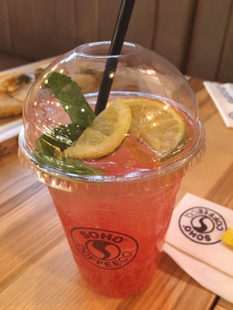Raspberry and Lemon Fruit Sparkler