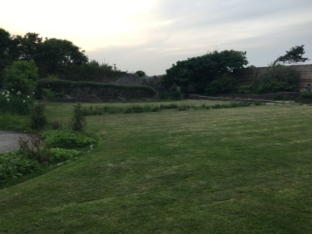 Historic walled gardens at Dunraven Bay