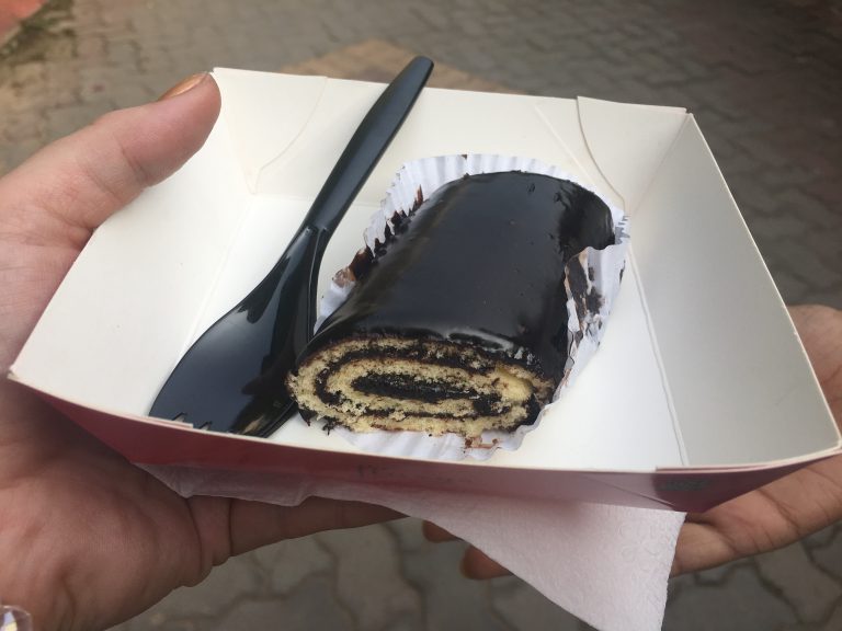 Chocolate truffle roll from Flurrys India
