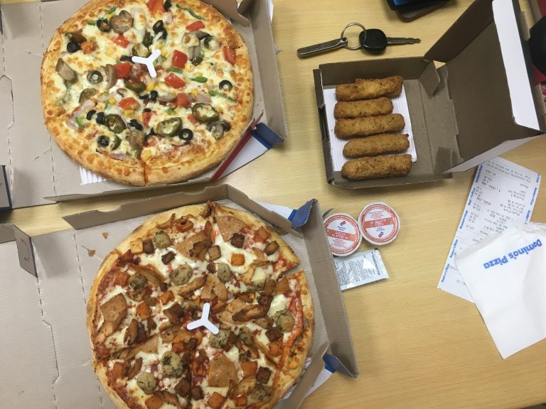 Dominoes Pizza selection