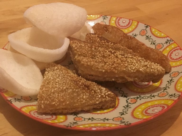 Sesame prawn toast