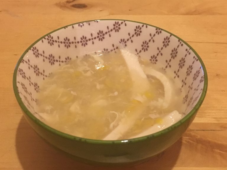 Chicken and sweetcorn soup
