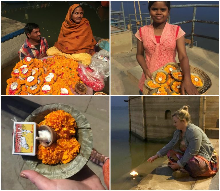 Sail a flower boat down River Ganges, Varanasi