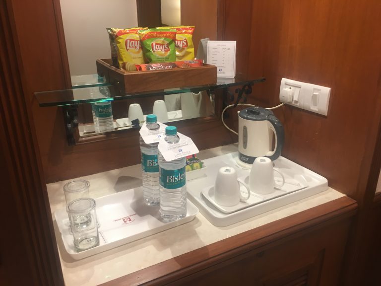 Mini bar at Jaypee Palace Hotel, Agra