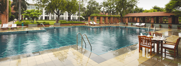 Swimming pool at Jaypee Palace, Agra