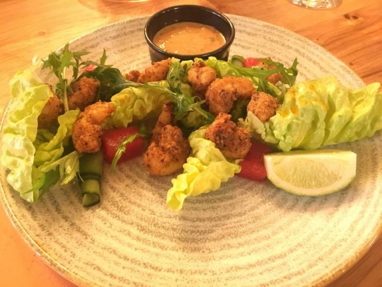 Lemon and chilli prawn popcorn