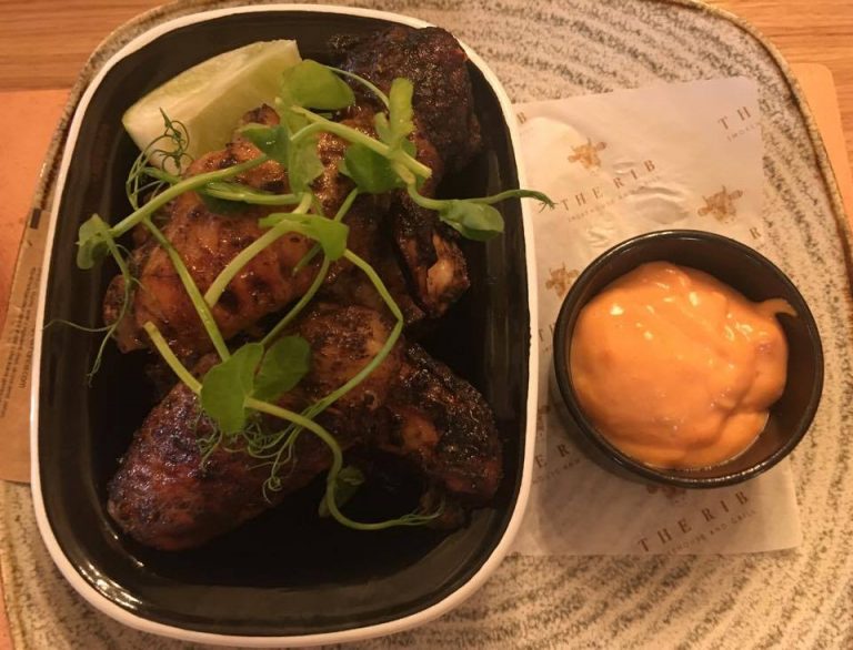 Paprika, lime and coriander chicken wings with chipotle mayonnaise