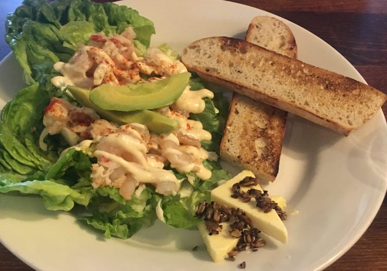 Prawn and lobster cocktail with avocao
