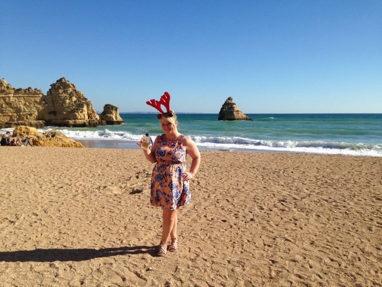 Christmas Day morning on Praia Dona Ana