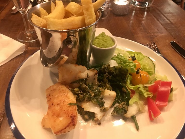 Cod and chips at Seafood Shack