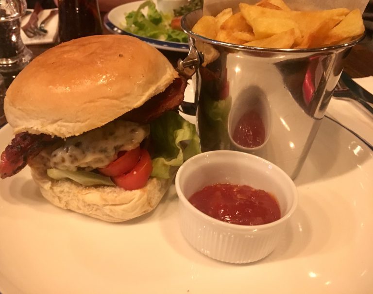 Seafood Shack's 6oz burger