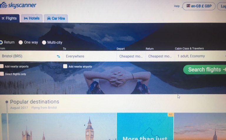 Find cheap flights on Skyscanner