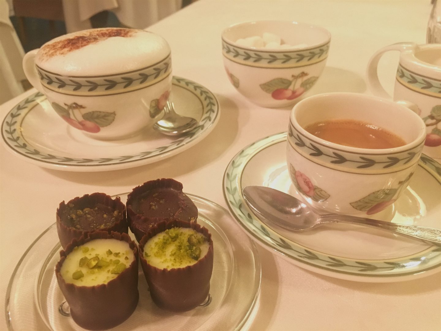 Petit fours at Gliffaes Country House Hotel