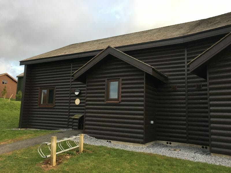 The exterior of a Tenby Lodge at Bluestone Wales
