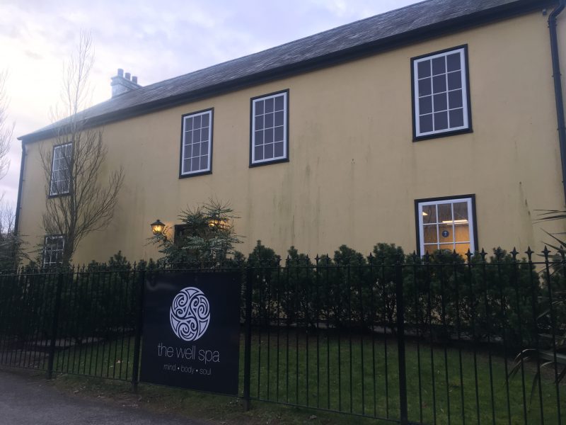 The exterior of the spa at Bluestone Wales