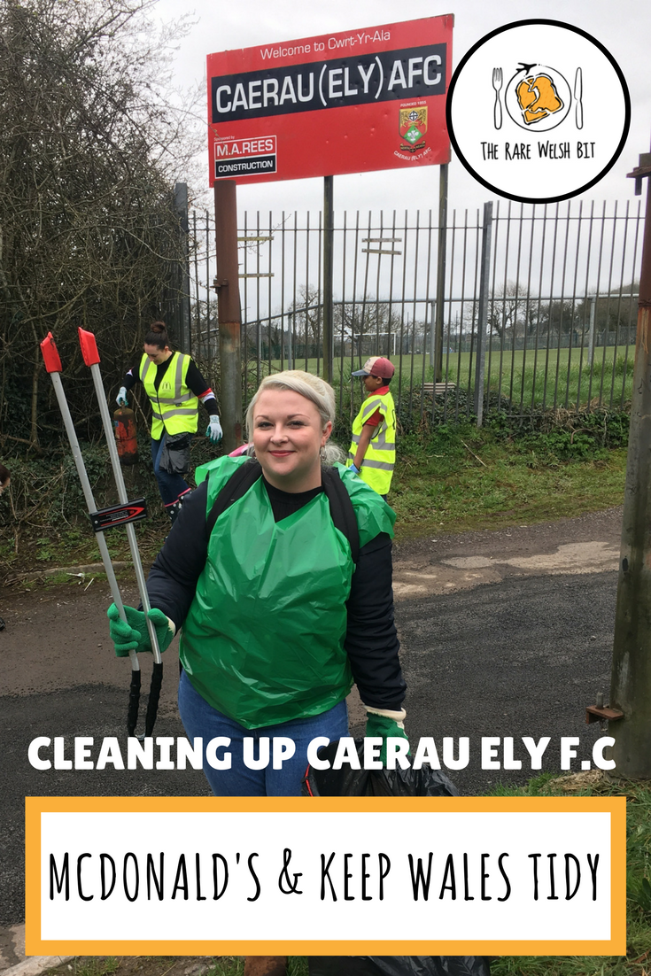 A spring clean at Caerau Ely. FC., Cardiff with a sponsored litter pick with McDonald's and Keep Wales Tidy, including photography. This is part of McDonald's wider work on waste management in the local environment, aiming to increase recycling and send more plastic waste to landfill. #environment #urban #litter #waste #plastic #packaging #cardiff #mcdonalds #keepwalestidy #springcleancymru