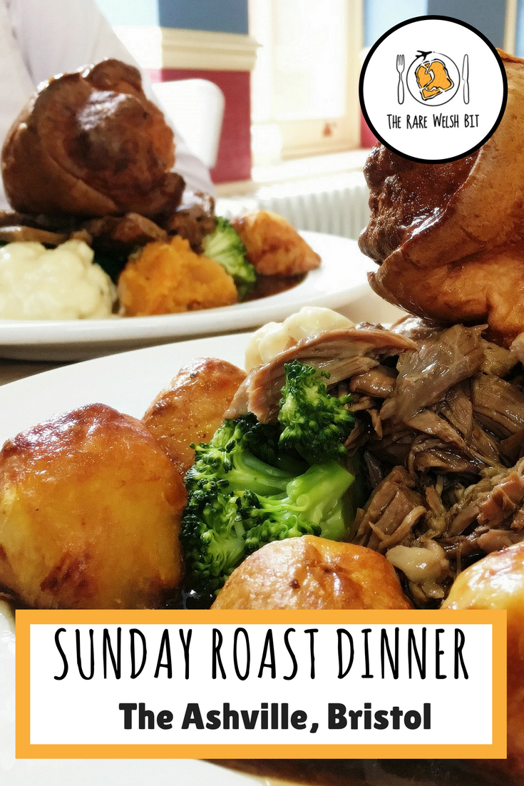 Sunday roast dinner at The Ashville, Bristol offers a choice of pork, beef, lamb or vegetarian/vegan options like nut roast - the perfect spot for a traditional English Sunday lunch. #sundayroast #sundaylunch #roastlamb #yorkshirepudding #brtitishfood #ukfood #traditionalfoods #englishfood