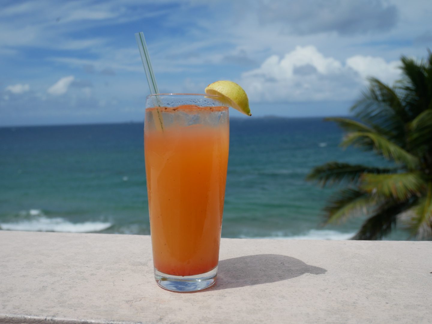 Rum punch at Petite Anse, Grenada
