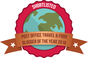 Shortlisted in the Post Office Travel Blogger Awards 2018