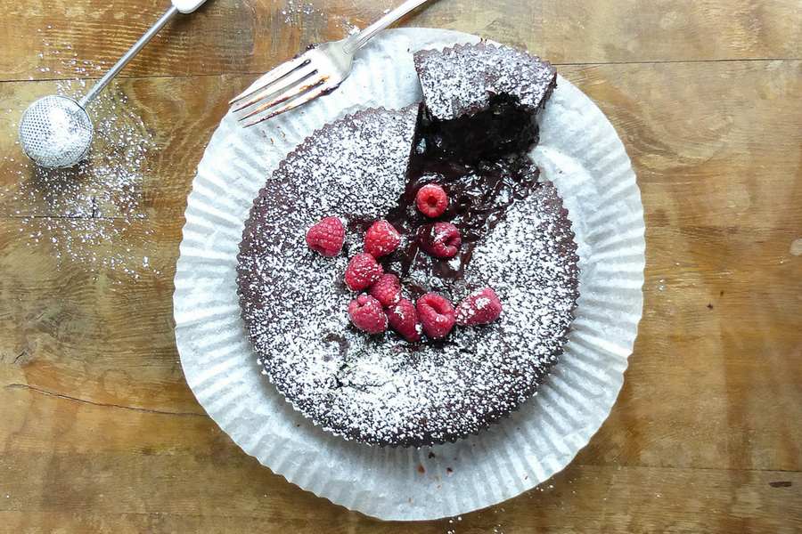 Swedish Kladdkaka by Tracy Morgan