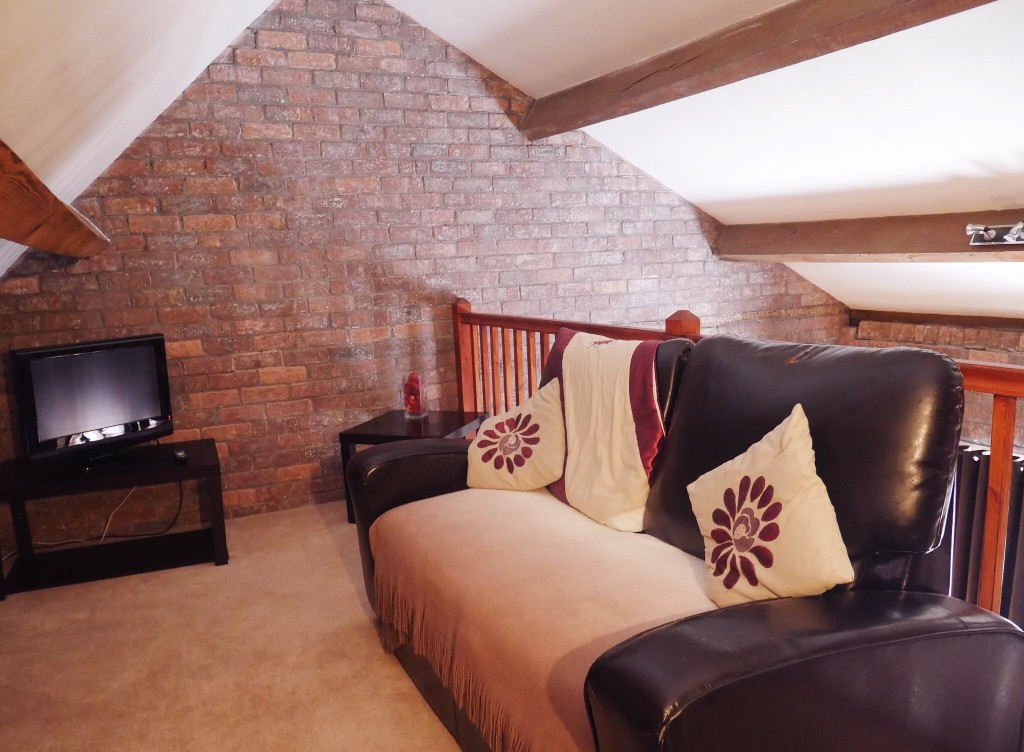 Mezzanine area in my room at Ty Morgan's in Rhayader, Mid Wales