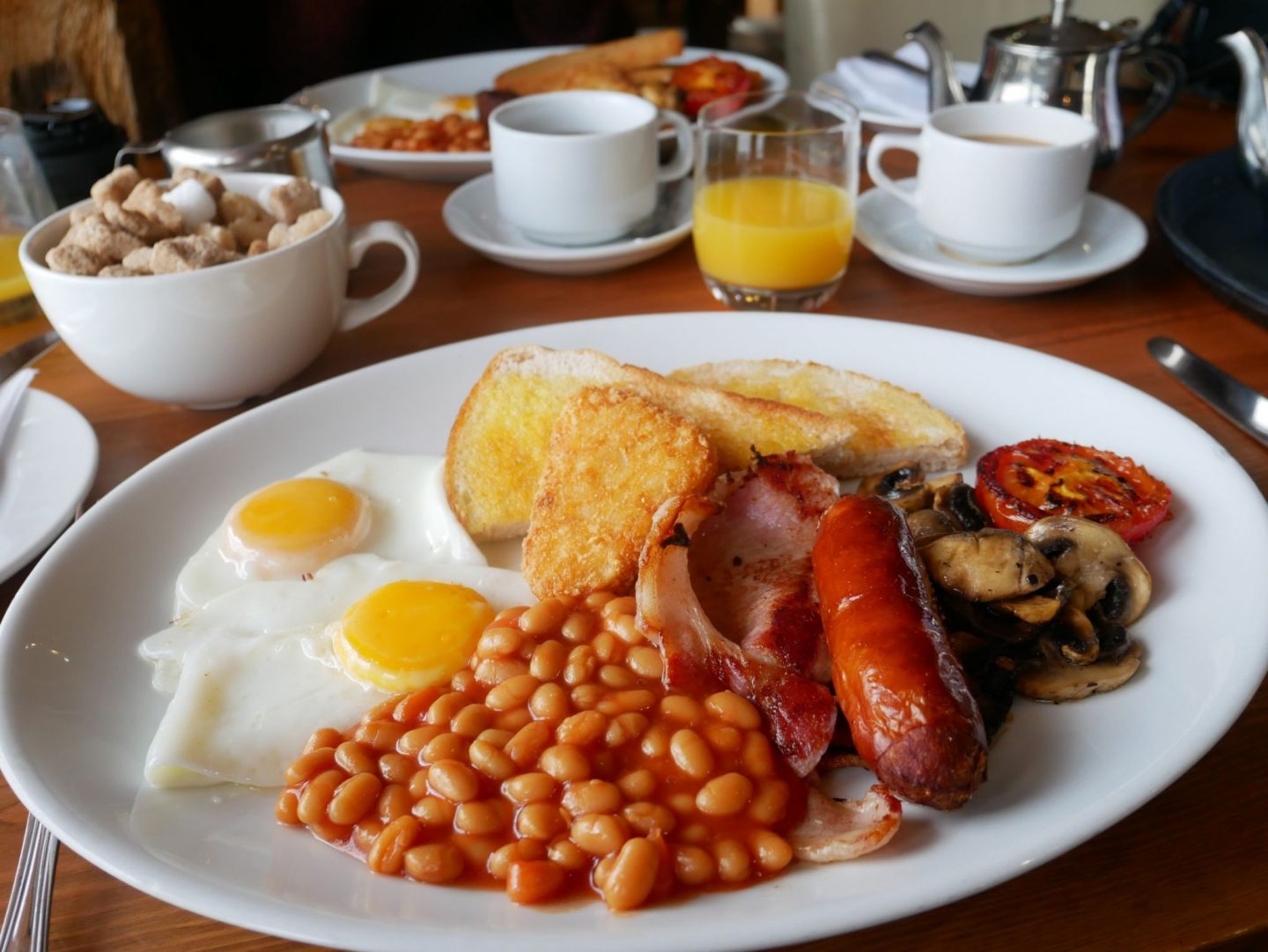 Cooked breakfast at Ty Morgan's