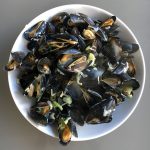 Welsh mussels with whiskey