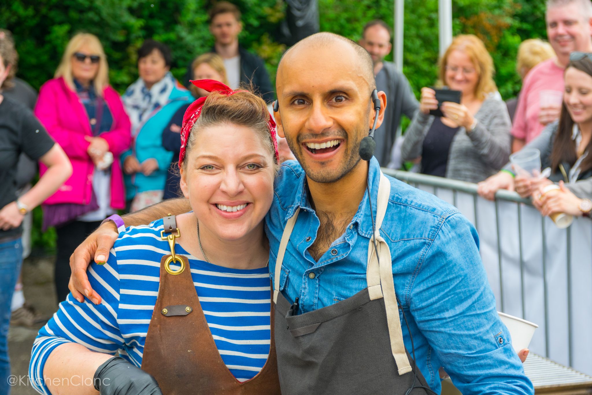 Imran Nathoo with Sam from Hangfire Southern Kitchen