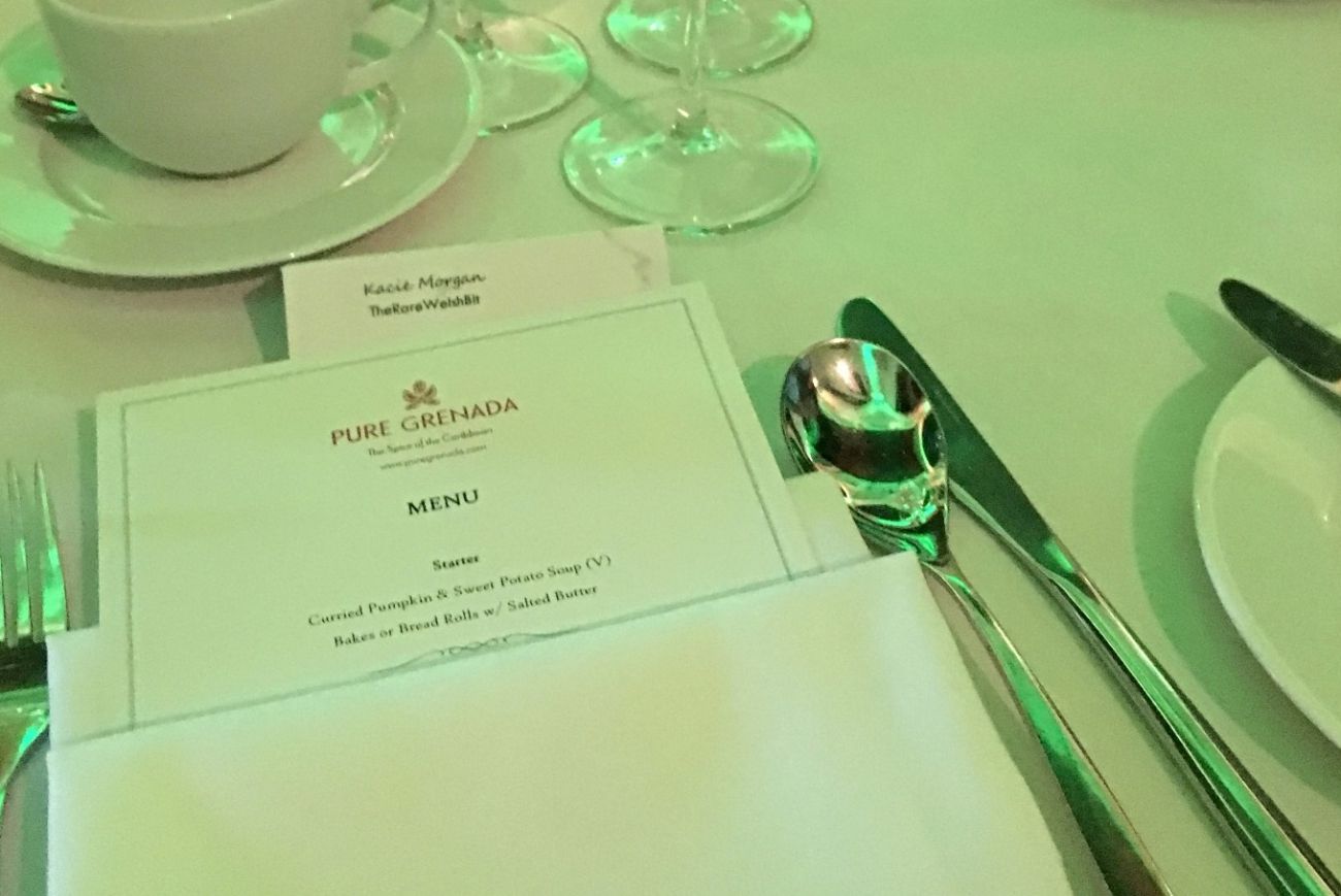 Table setting at Pure Grenada Awards 2018