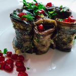 Traditional Georgian recipe for eggplant with walnuts (Badrijni Nigvzi)