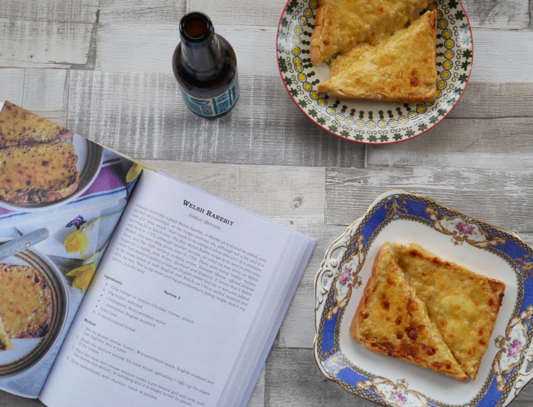 Welsh rarebit made from the Lavender and Lovage cookbook by Karen Burns-Booth