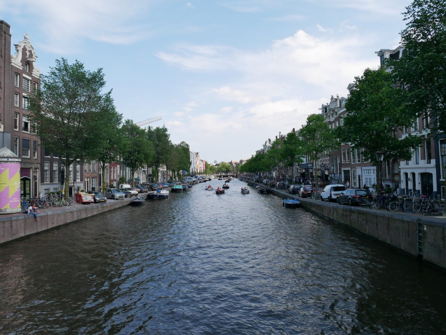 One of Amsterdam's major canals