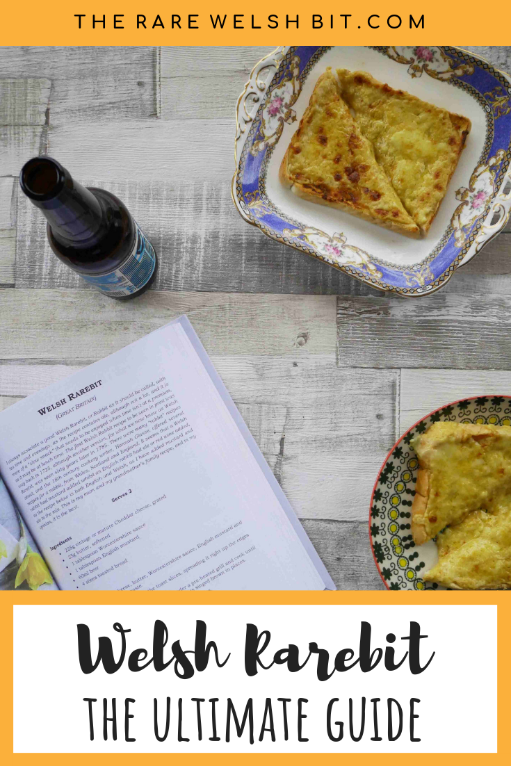 Traditional Welsh rarebit recipe consisting of savoury melted cheese sauce with beer and mustard on toasted bread. Quick and easy to make! #welshrarebit #rarebit #britishfood #welshfood #cheese