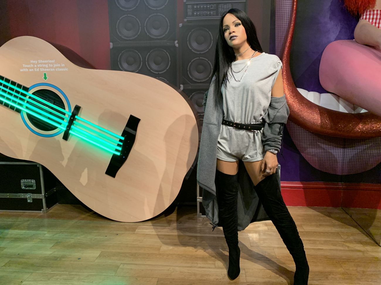 Rihanna wax figure at Madame Tussauds London