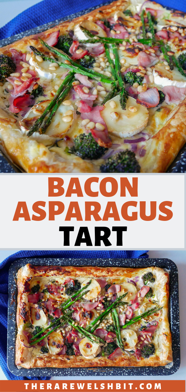 Bacon and asparagus tart