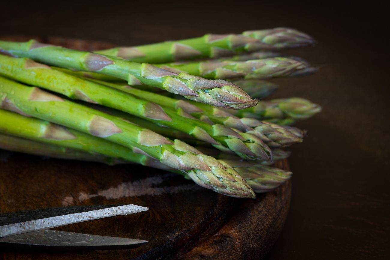 A handful of fresh British Asparagus.
